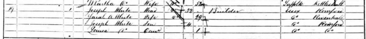 1861 census, Romford Essex